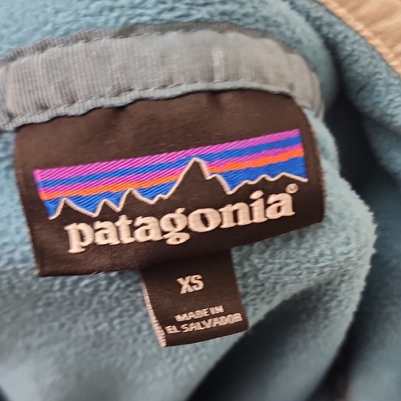 Patagonia Teal Fleece Snap-T Pullover Lightweight Synchilla - Picture 6 of 6